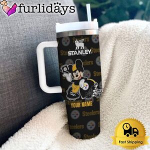Pittsburgh Steelers NFL Mickey Mouse Custom 40oz Stanley Cup Tumbler