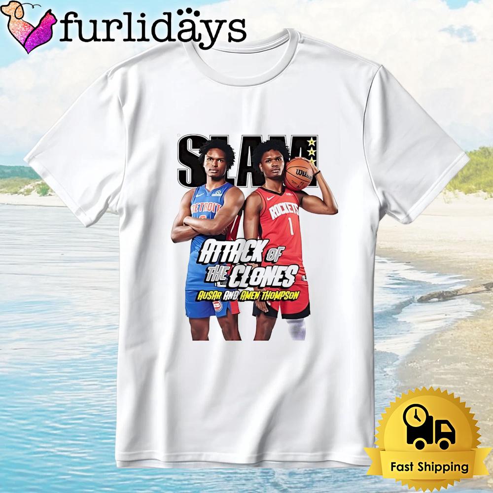 Amen And Ausar Thompson Slam Attack Of The Clones T-Shirt Amen And Ausar Thompson Slam Attack Of The Clones T-Shirt