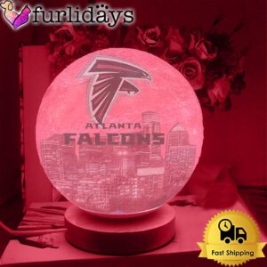 Atlanta Falcons Team Logo Skyline Color…
