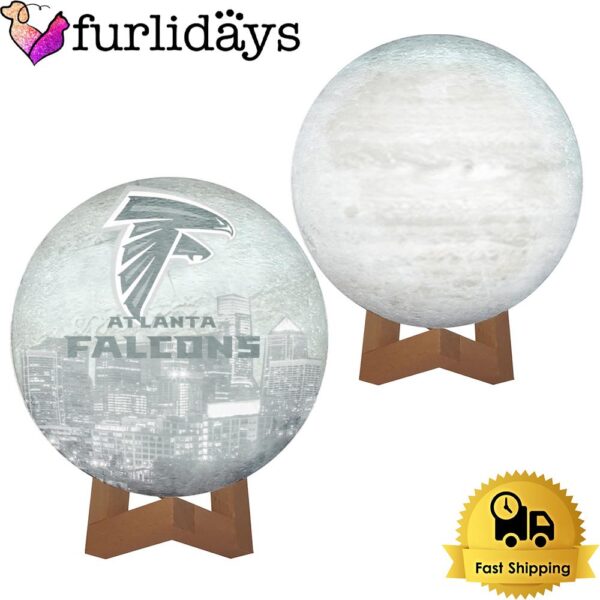 Atlanta Falcons Team Logo Skyline Color Changing Moon Lamp