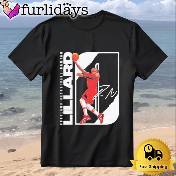 Basketball Damian Lillard Portland Stretch Signature Player T-Shirt