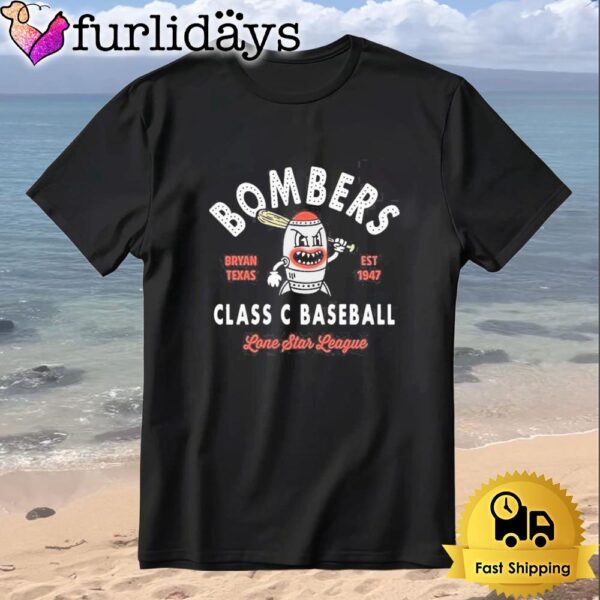 Bryan Bombers EST 1947 Vintage Baseball T-Shirt