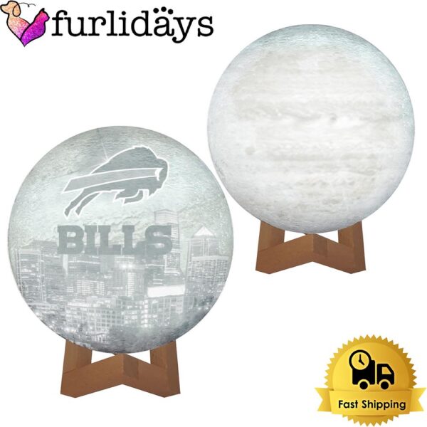 Buffalo Bills Team Logo Skyline Color Changing Moon Lamp