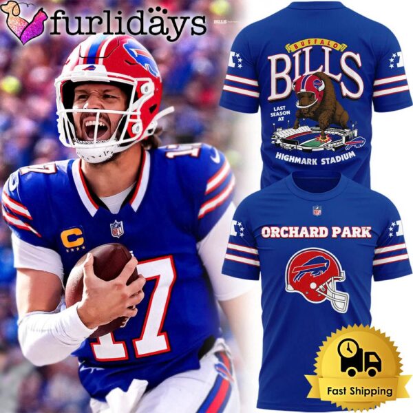 Buffalo Bills Red Helmets Back 2025 T-Shirt