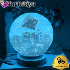 Carolina Panthers Team Logo Skyline Color…