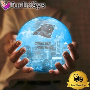 Carolina Panthers Team Logo Skyline Color…