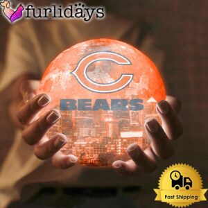 Chicago Bears Team Logo Skyline Color…