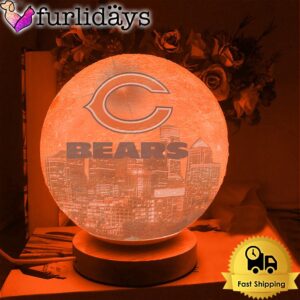 Chicago Bears Team Logo Skyline Color…