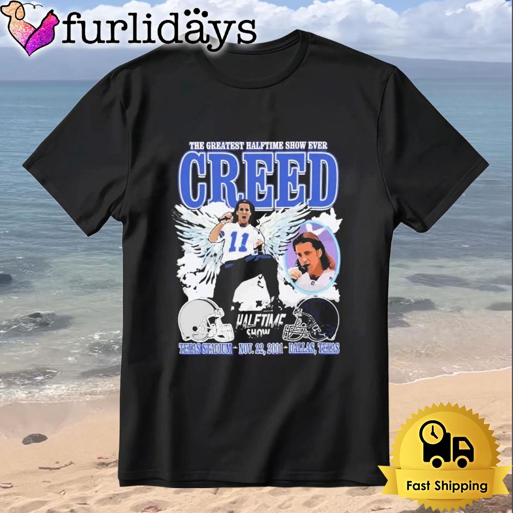 Creed The Greatest Halftime Show Ever Texas Stadium 2001 Dallas T-Shirt Creed The Greatest Halftime Show Ever Texas Stadium 2001 Dallas T-Shirt