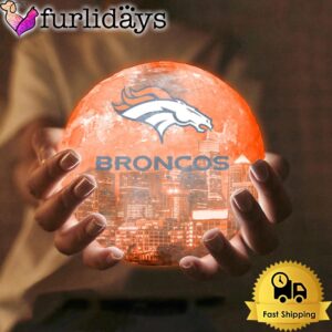Denver Broncos Team Logo Skyline Color…
