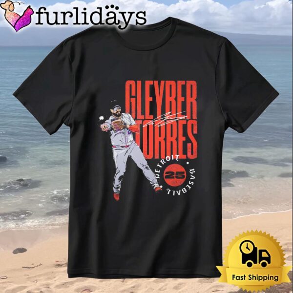 Gleyber Torres Detroit Baseball Stamp Style T-Shirt