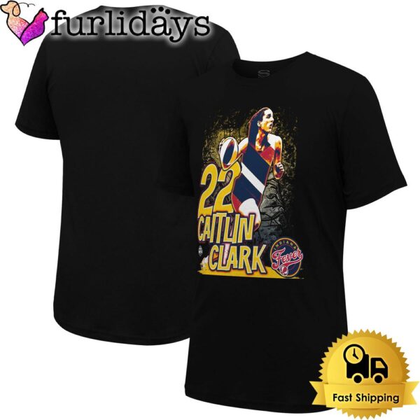 Indiana Fever Caitlin Clark Stadium Essentials Black Run Through Unisex T-Shirt