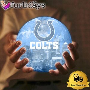 Indianapolis Colts Team Logo Skyline Color…