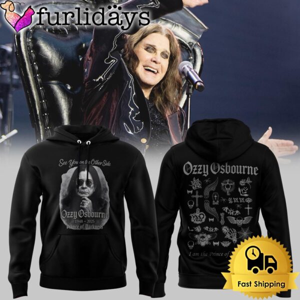 Limited Edition Ozzy Osbourne Prince of Darkness 2025 Hoodie
