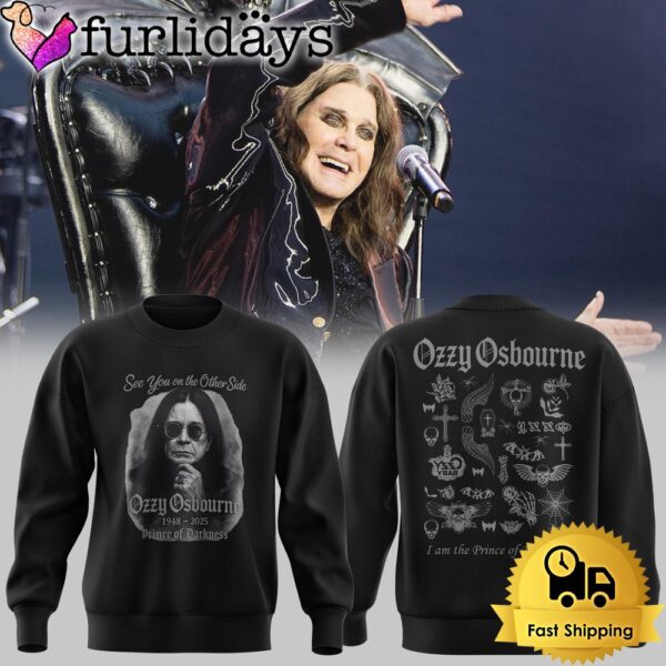 Limited Edition Ozzy Osbourne Prince of Darkness 2025 Sweatshirt