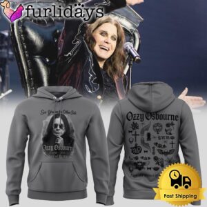 Limited Edition Ozzy Osbourne Prince of Darkness Gray Hoodie 2025