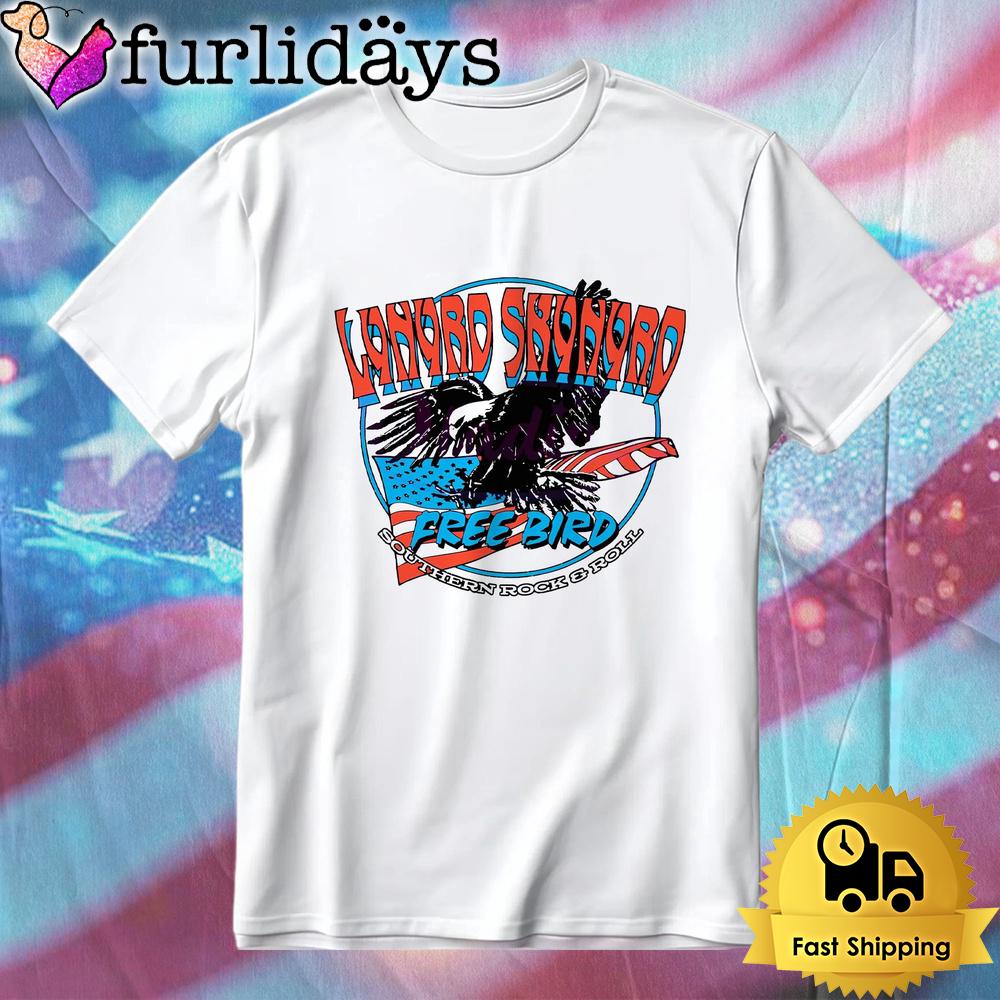 Lynyrd Skynyrd Free Bird Eagle American Flag Southern Rock Roll T-Shirt Lynyrd Skynyrd Free Bird Eagle American Flag Southern Rock Roll T-Shirt