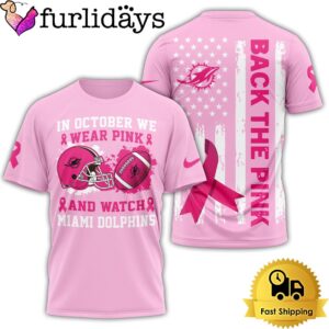 Miami Dolphins Pink Ribbon Shirt, In…