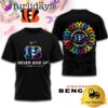 NFL Buffalo Bills Never Give Up Fight Cancer In All Colors 3D T-Shirt