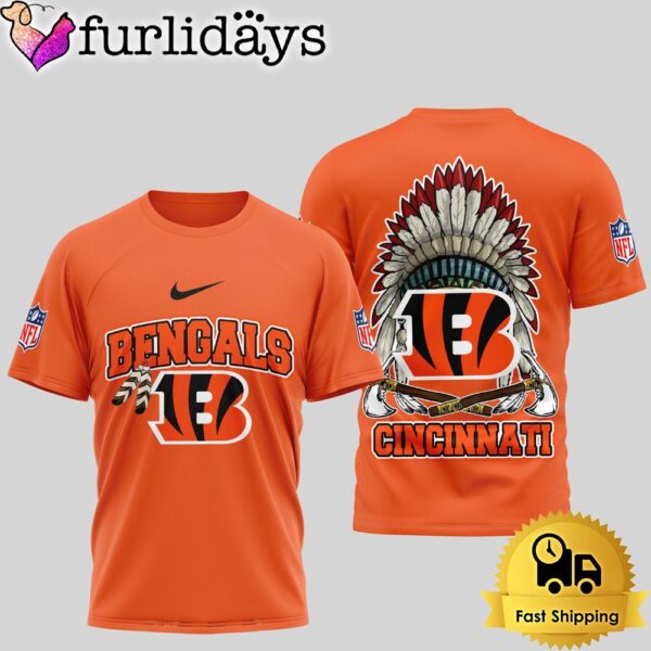NFL Cincinnati Bengals Image Of The Spirit Of The Last Native Tribe 3D Shirt