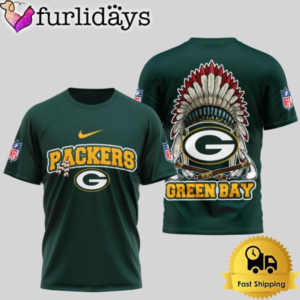 NFL Green Bay Packers Image Of The Spirit Of The Last Native Tribe 3D Shirt