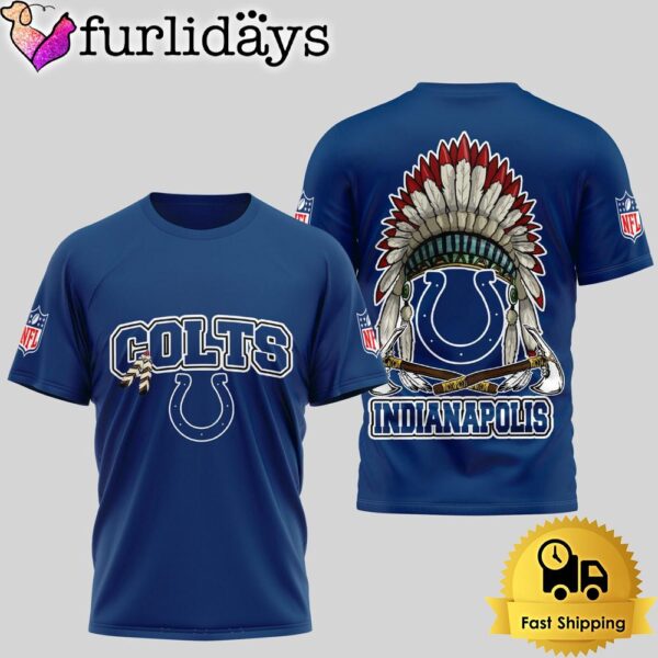 NFL Indianapolis Colts Image Of The Spirit Of The Last Native Tribe 3D Shirt