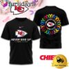 NFL Las Vegas Raiders Never Give Up Fight Cancer In All Colors 3D T-Shirt