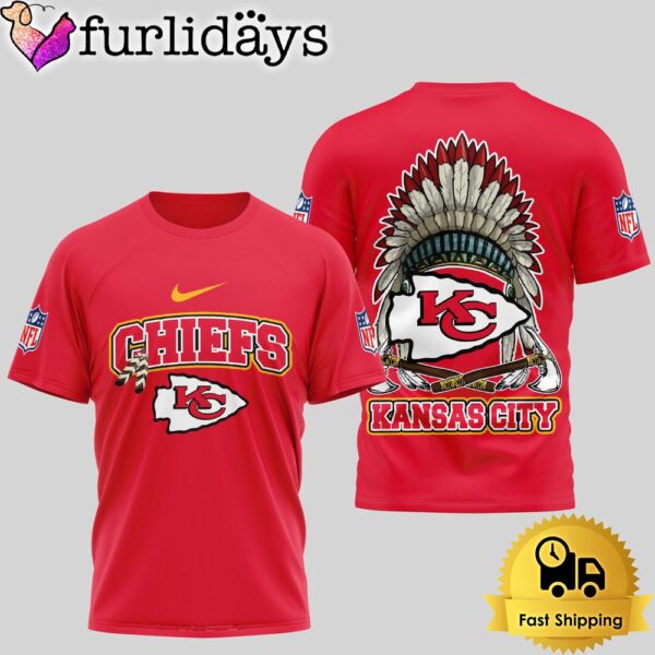 NFL Kansas City Chiefs Image Of The Spirit Of The Last Native Tribe 3D Shirt