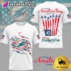 NFL New England Patriots National Aviation Day Is Celebrated On August 3D Shirt