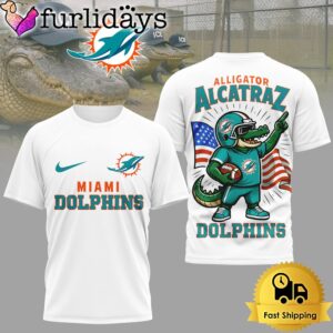 NFL Miami Dolphins Dangerous Alligator Alcatraz…
