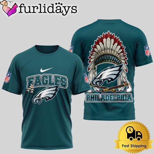 NFL Philadelphia Eagles Image Of The Spirit Of The Last Native Tribe 3D Shirt