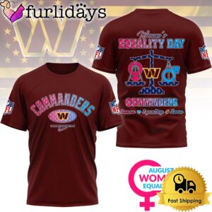 NFL Washington Commanders Happy Women’s Equality…