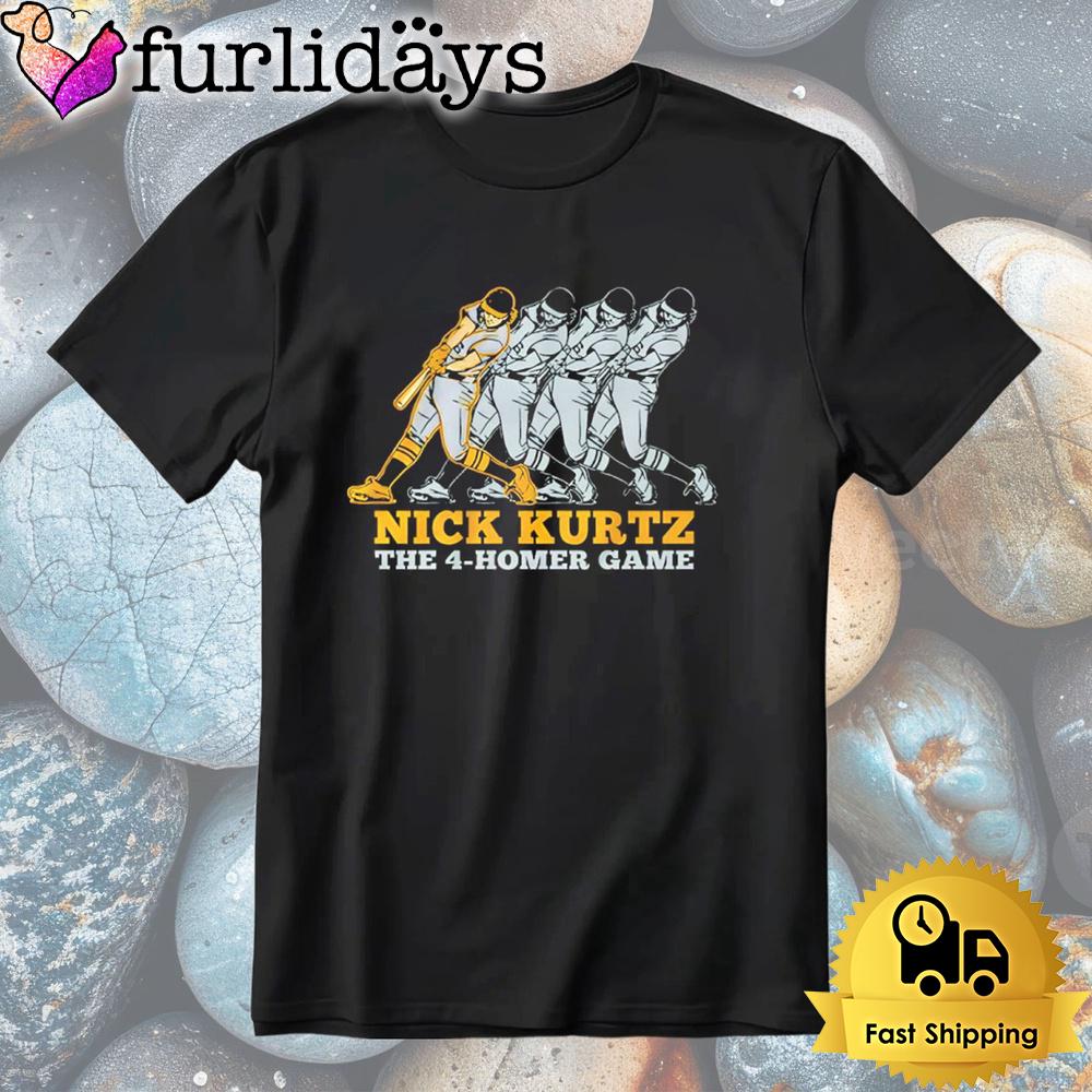 Nick Kurtz Oakland Athletics The Four Homer Game T-Shirt Nick Kurtz Oakland Athletics The Four Homer Game T-Shirt