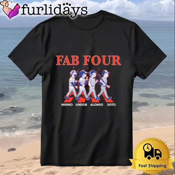Nimmo Lindor Alonso Soto Fab Four Baseball Crossover Album T-Shirt