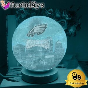 Philadelphia Eagles Team Logo Skyline Color…
