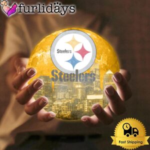 Pittsburgh Steelers Team Logo Skyline Color…