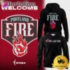 Special New Portland Fire Wordmark Logo T-Shirt