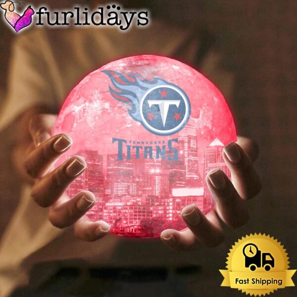 Tennessee Titans Team Logo Skyline Color Changing Moon Lamp