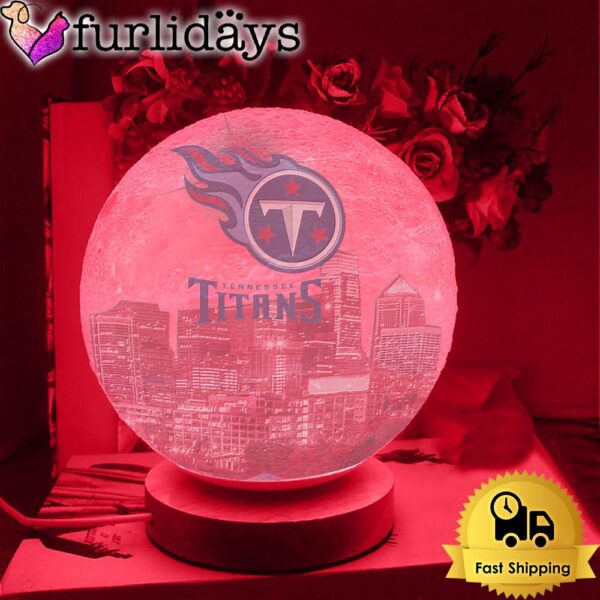 Tennessee Titans Team Logo Skyline Color Changing Moon Lamp