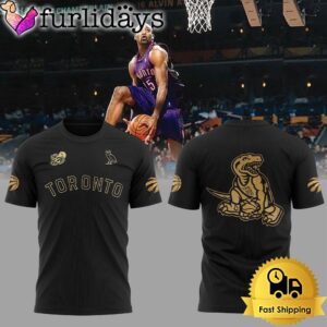 Toronto Raptors OVO X Raptors Vince Carter Dunk Black T-shirt