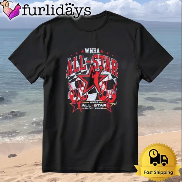 WNBA All-Star INDY 2025 Black T-shirt