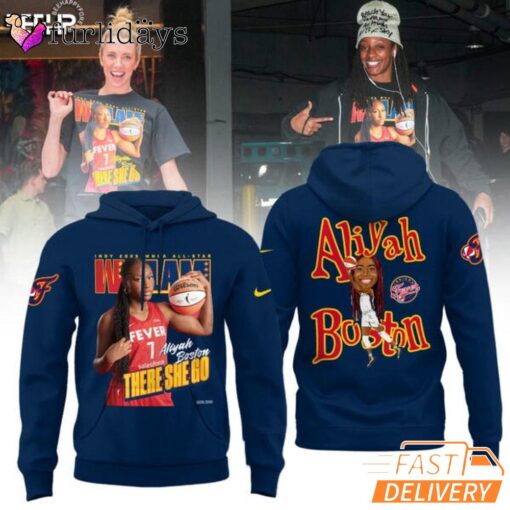 Aliyah Boston Indy 2025 WNBA All Star WSLAM Navy T-Shirt