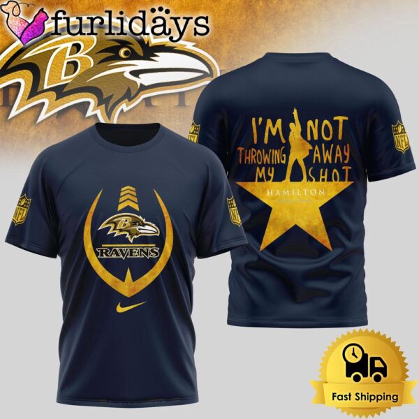 Baltimore Ravens Hamilton An American Musical T-Shirt