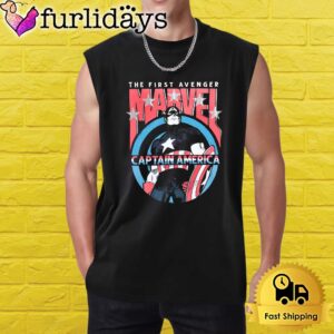 Captain America The First Avenger Marvel Superhero Retro Comic Shirt