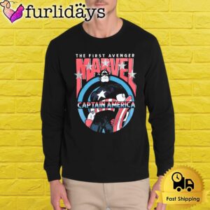 Captain America The First Avenger Marvel Superhero Retro Comic Shirt