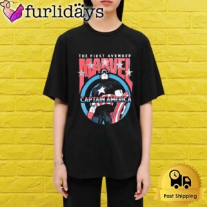 Captain America The First Avenger Marvel Superhero Retro Comic Shirt
