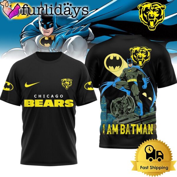 Chicago Bears NFL I Am Batman DC T-Shirt