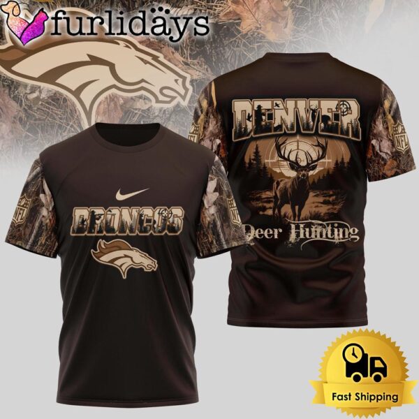 Denver Broncos NFL Deer Hunting In The US T-Shirt