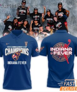 Indiana Fever 2025 Commissioner's Cup Champions Polo Shirt