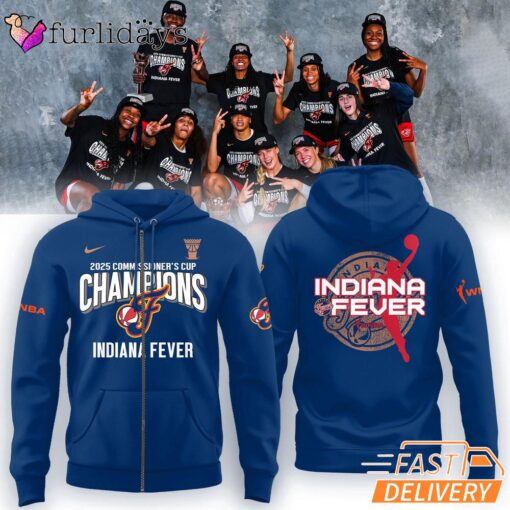 Indiana Fever 2025 Commissioner's Cup Champions T-Shirt